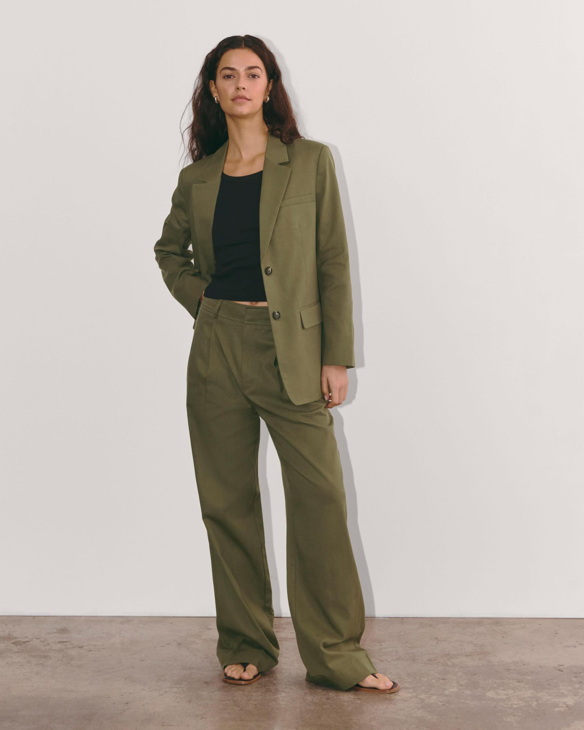 Womens Draper Pleated Pant in Buttersmooth by Everlane Product Image