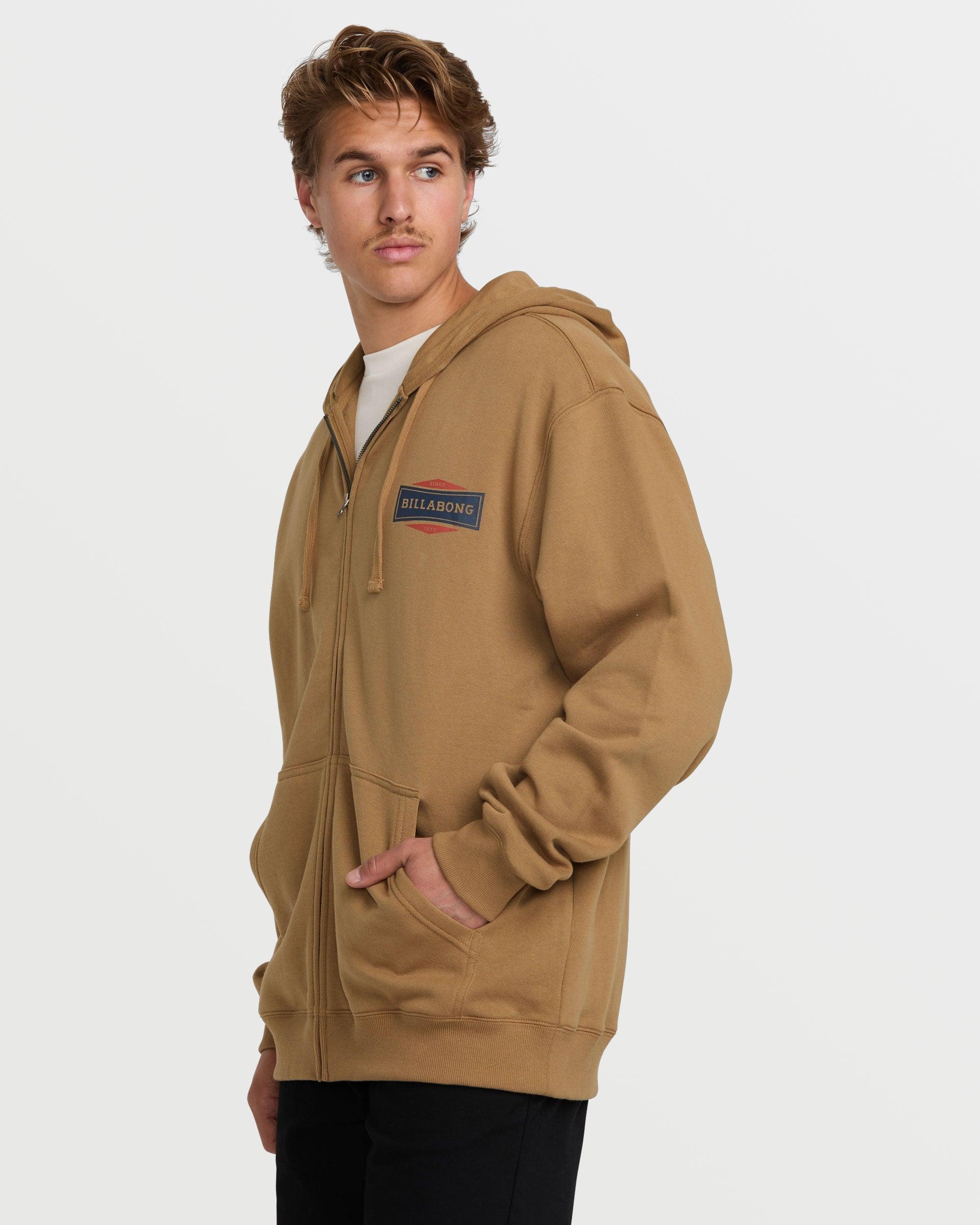 Short Sands Zip Sweatshirt - Vintage Brown Male Product Image