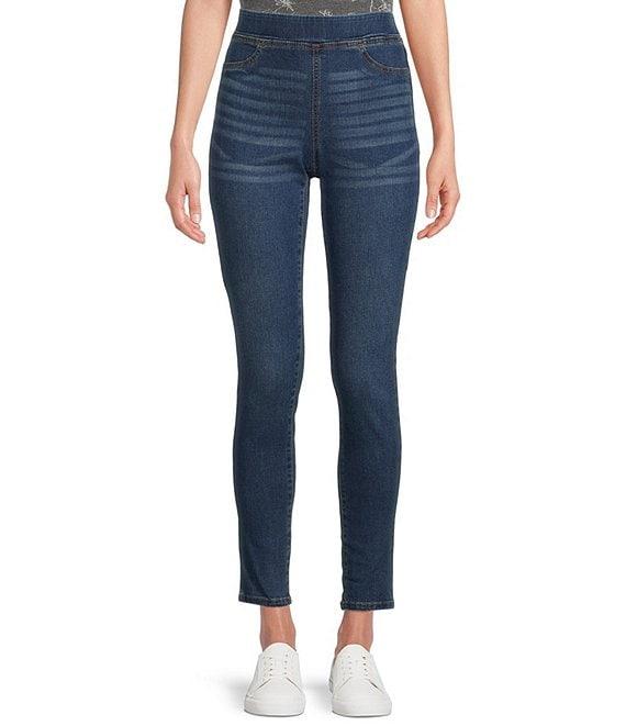 Code Bleu High Rise Pull-On Skinny Leg 5-Pocket Stretch Denim Jeans Product Image