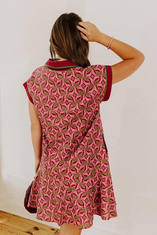 Cider Dreams Mini Dress in Sangria Product Image