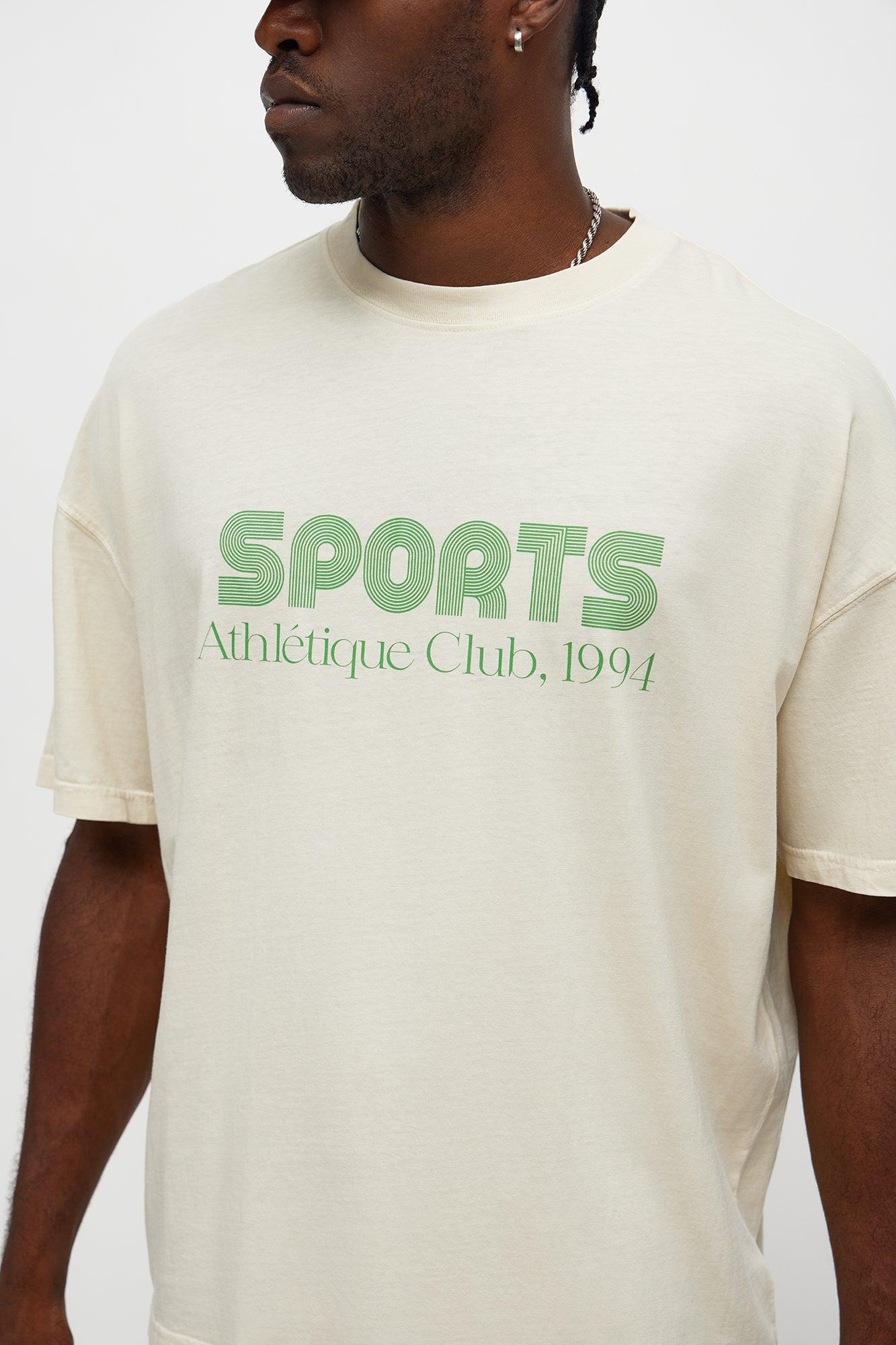 Sports Athletique Club Oversized 1994 Short Sleeve Tee - Cream Male Product Image