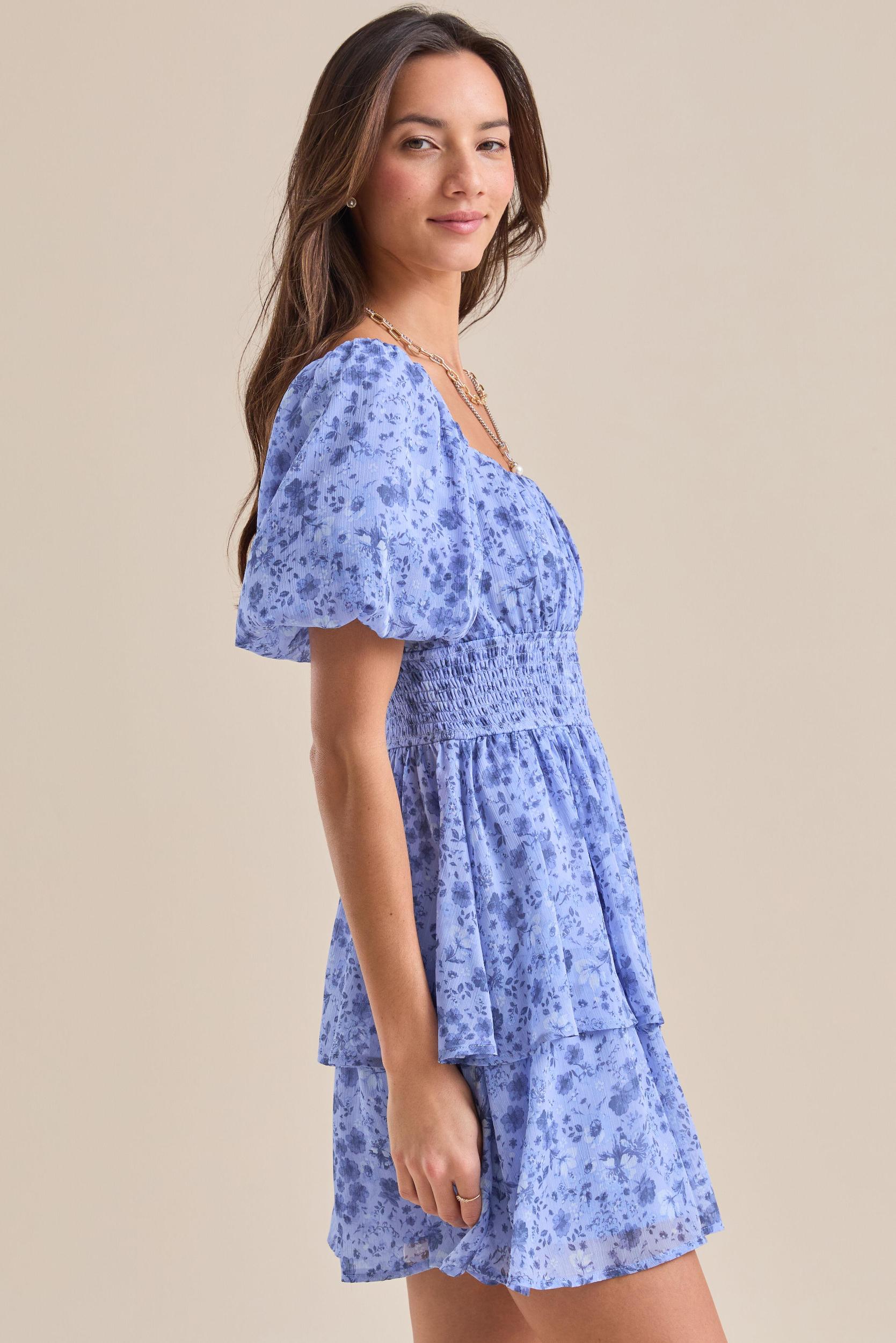 Wrenley Floral Mini Dress Product Image