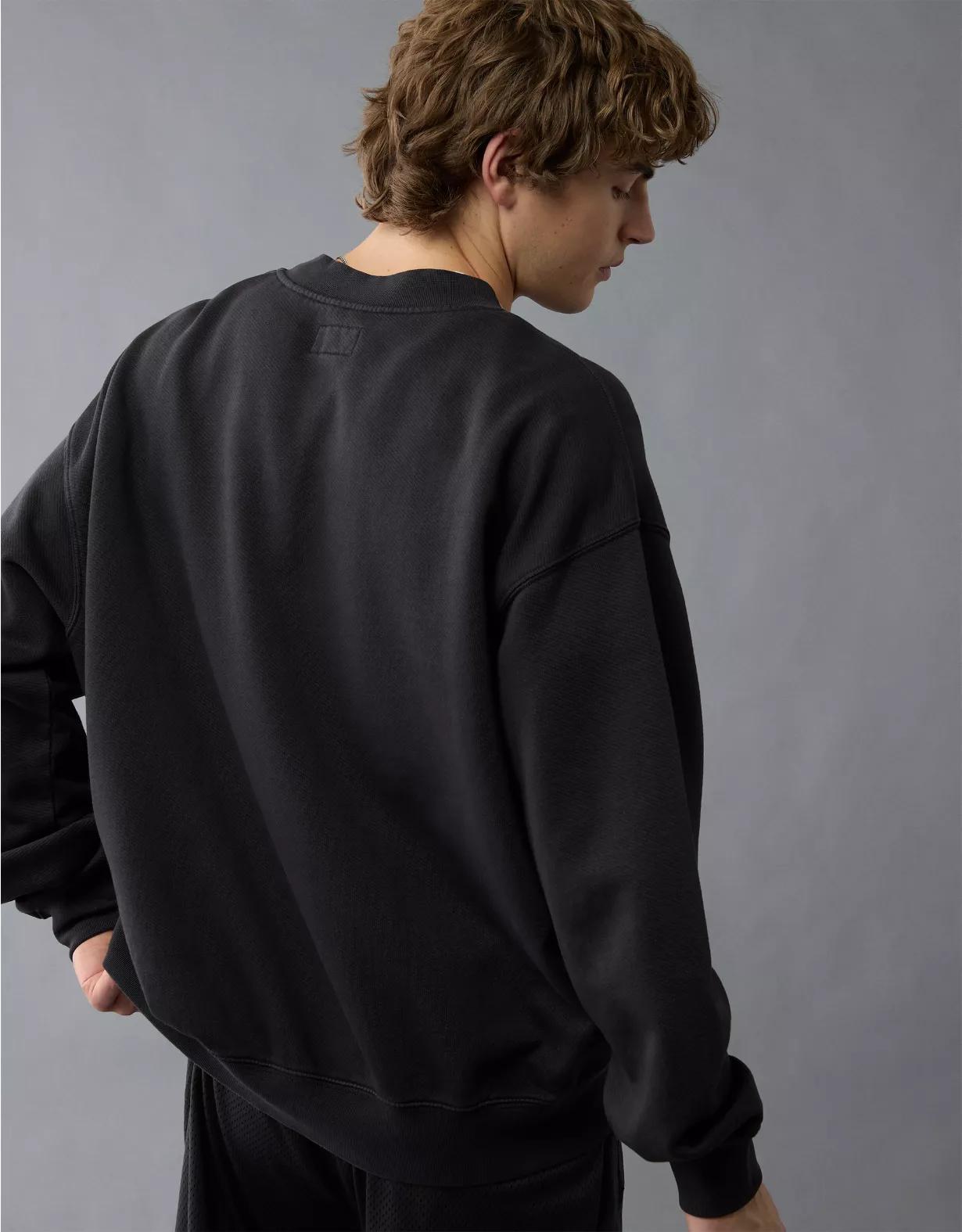 AE Henley Sweatshirt Product Image