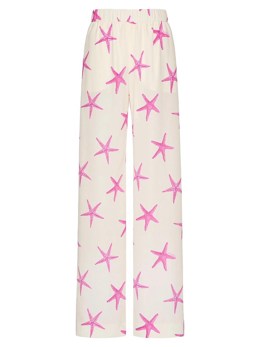 Womens Starfish Crepe De Chine Pants Product Image
