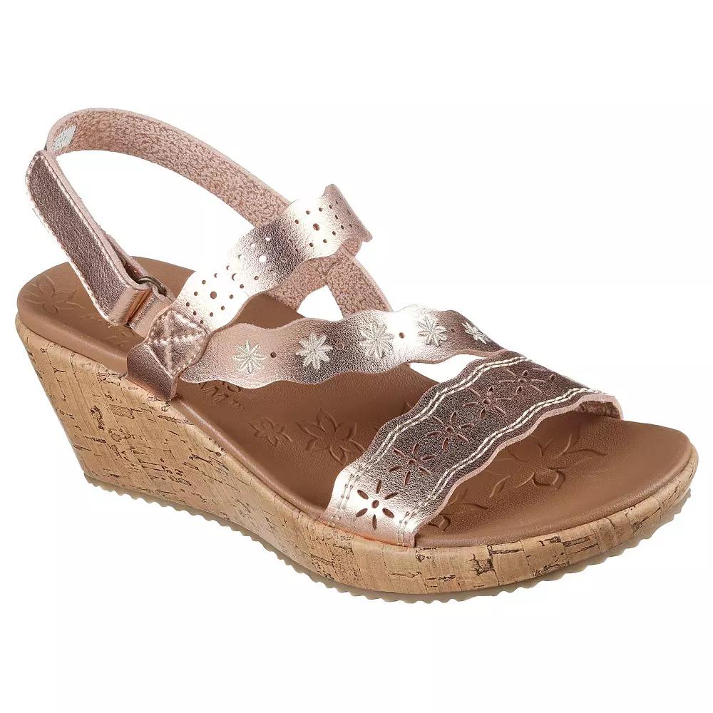 Skechers Cali® Beverlee Cherished Aura Women's Wedge Sandals, Size: 6, Rose Gold Product Image