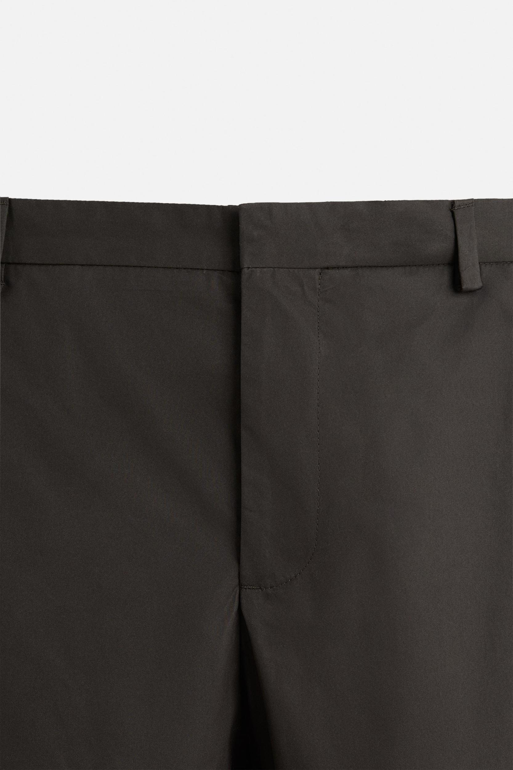 WAXED EFFECT SUIT PANTS Product Image