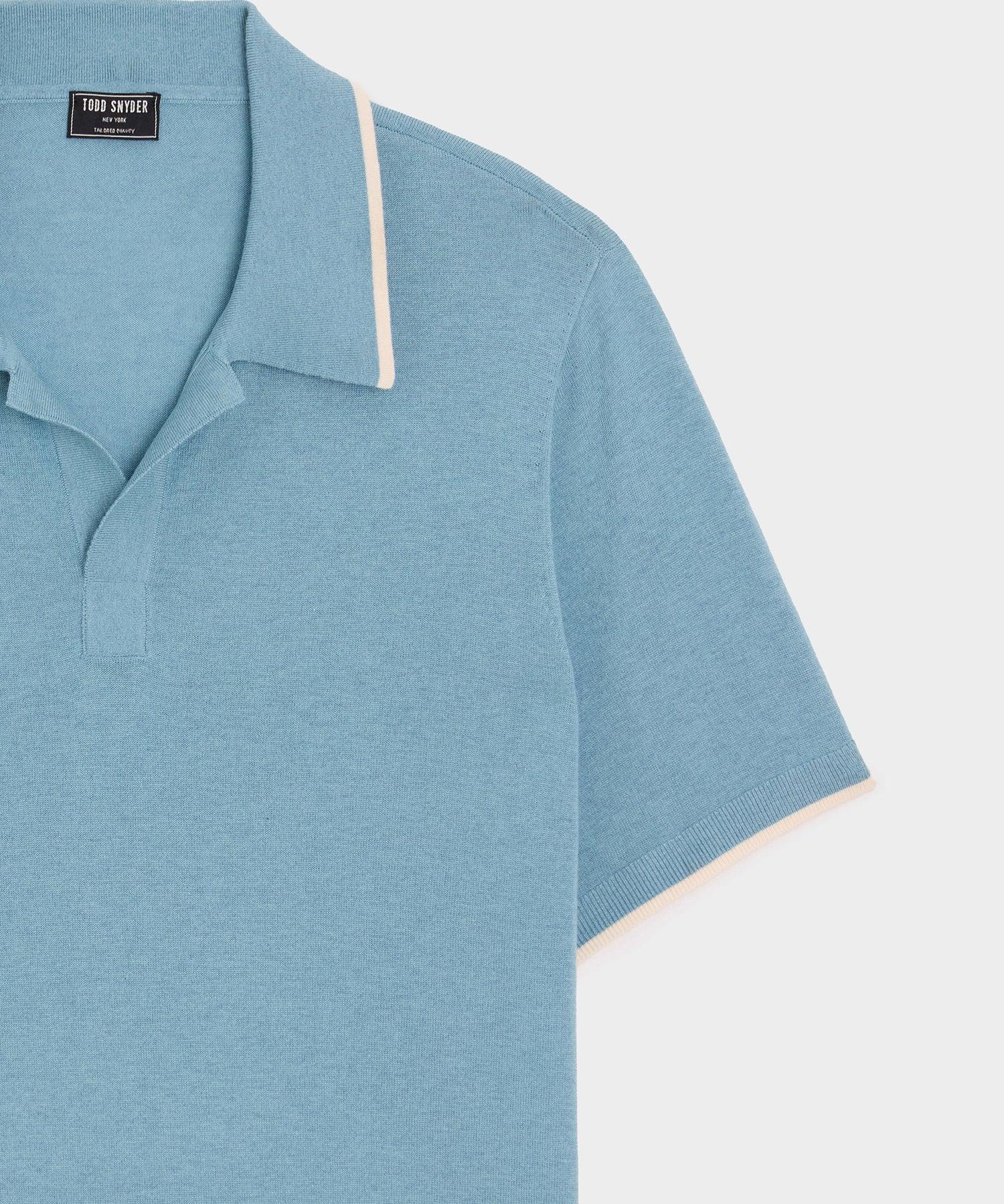 Silk-Cashmere Tipped Montauk Sweater Polo Product Image