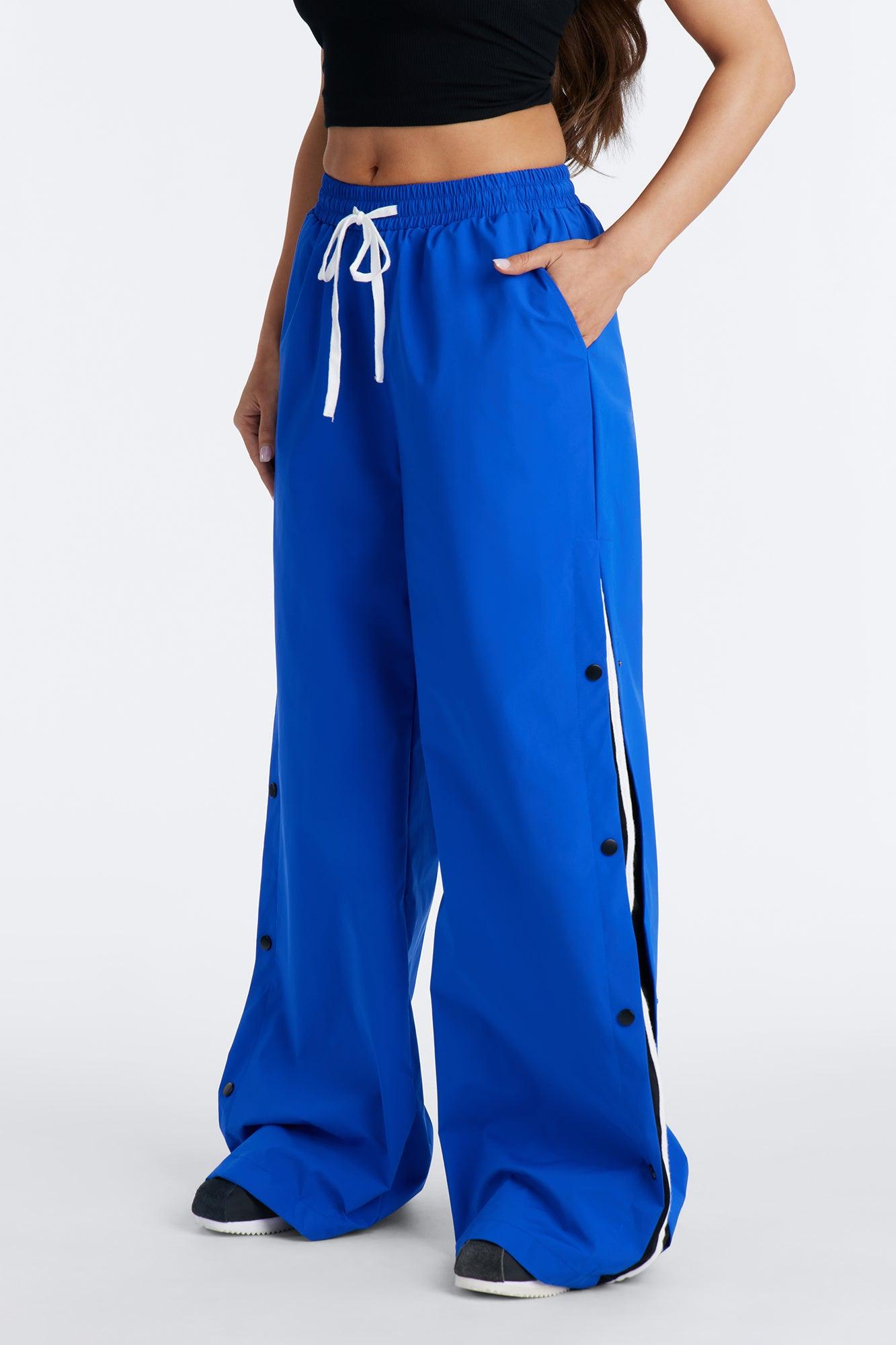 Jennie Snap Button Track Pant - Blue Female Product Image