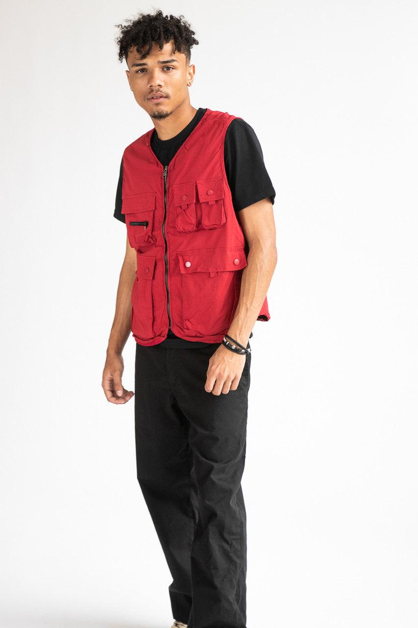 Red Cargo Vest Product Image
