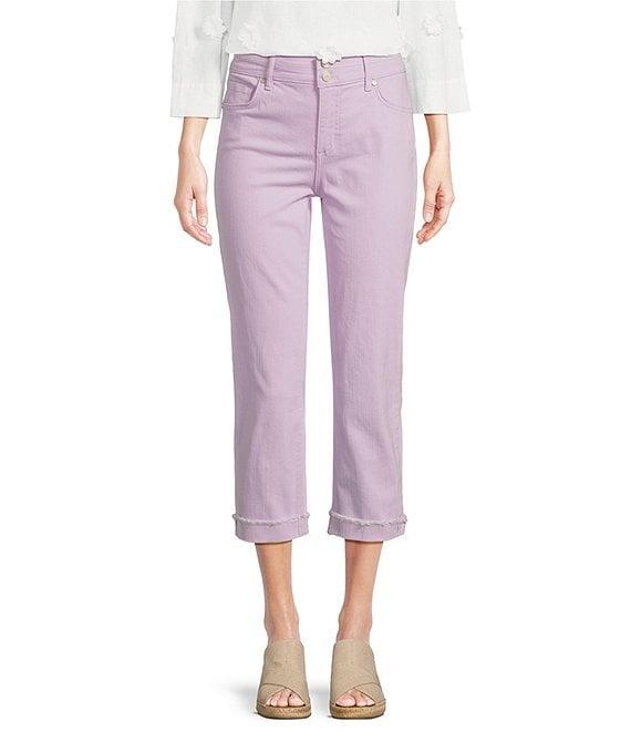 Code Bleu Soho Mid Rise 5 Pocket Stretch Capri Jeans Product Image