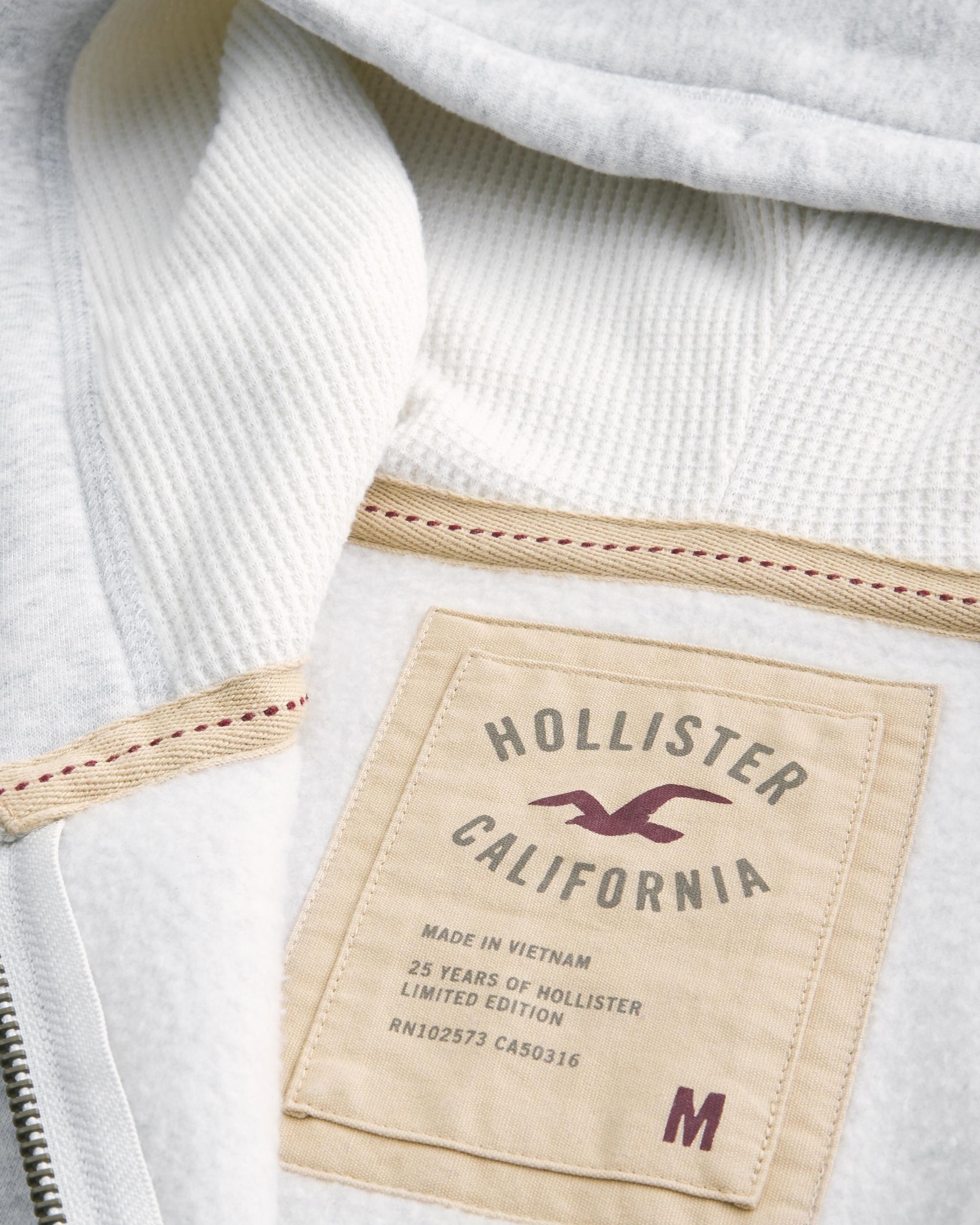 Waffle-Lined Newport Beach Graphic Zip-Up Hoodie Product Image