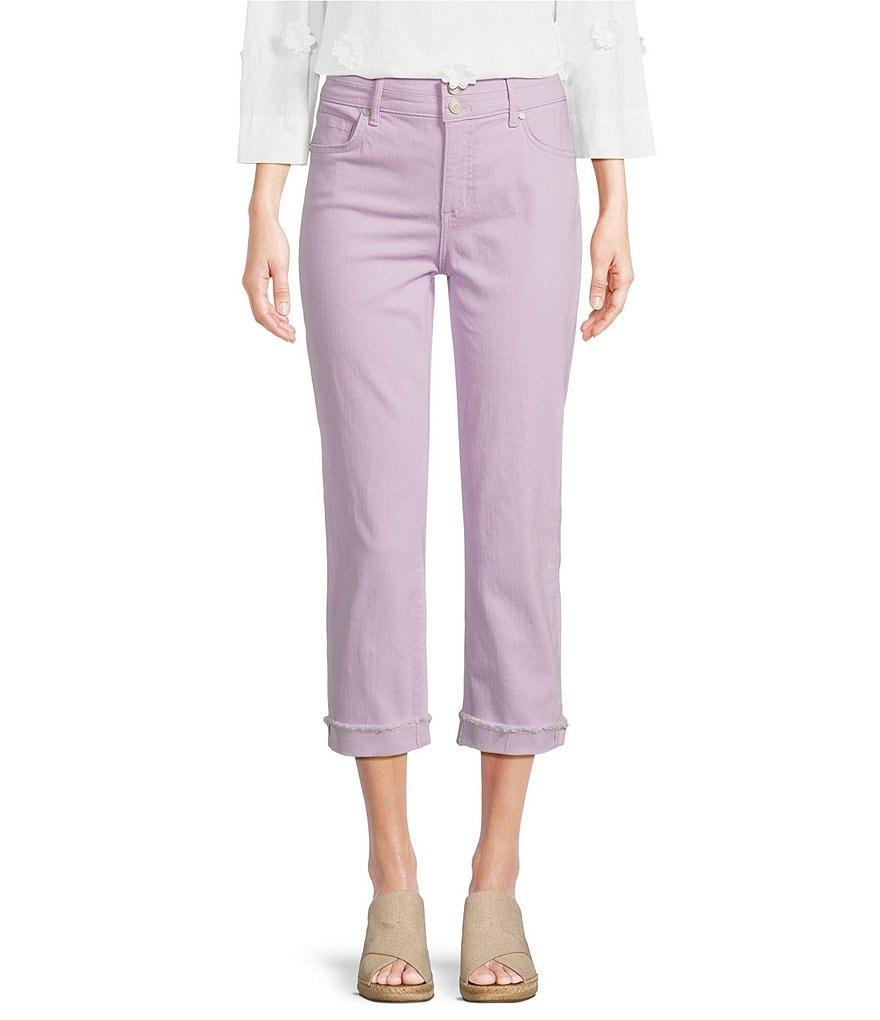 Code Bleu Soho Mid Rise 5 Pocket Stretch Capri Jeans Product Image