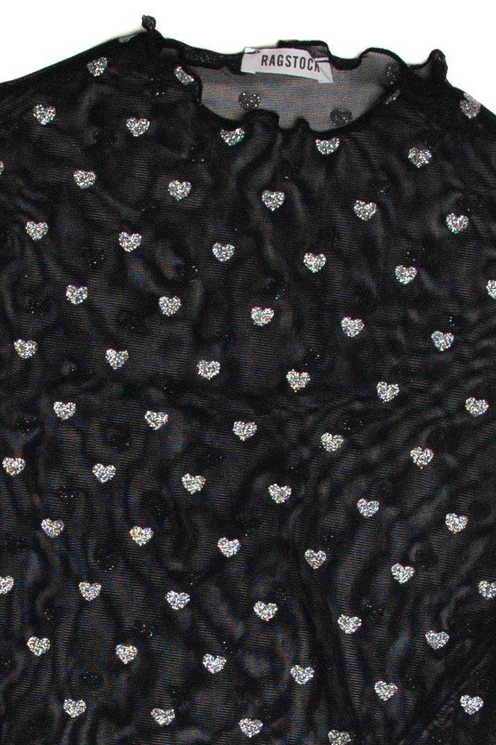 Mesh Heart T-Shirt Product Image
