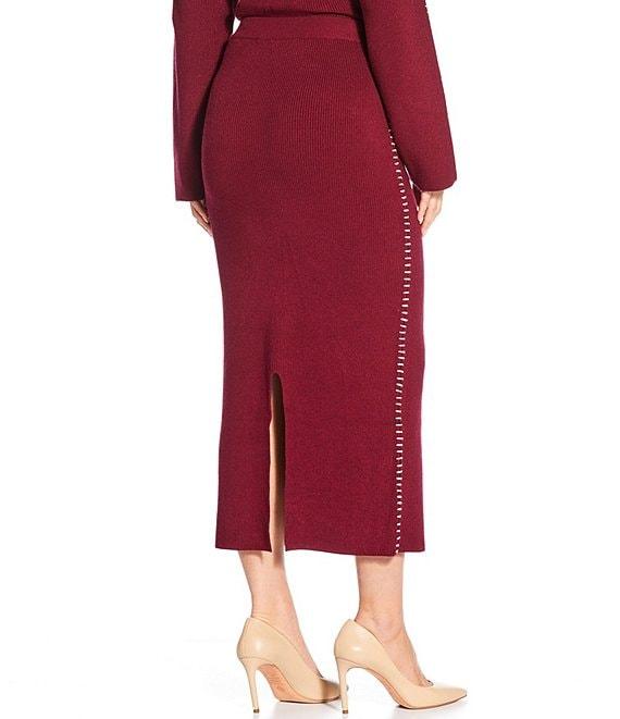 Skies Are Blue Funnel Neck Long Sleeve Knit Coordinating Sweater Product Image