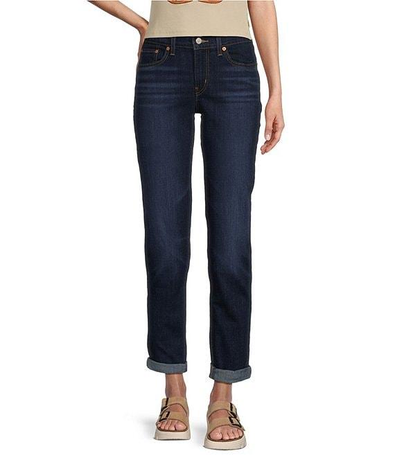 Levi's® Mid Rise Tapered Leg Rolled Hem Stretch Denim Boyfriend Jeans Product Image