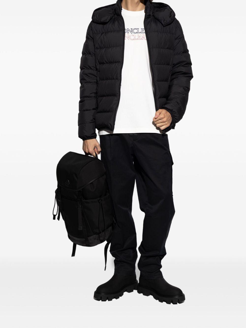 MONCLER Logo-print Cotton T-shirt In White Product Image