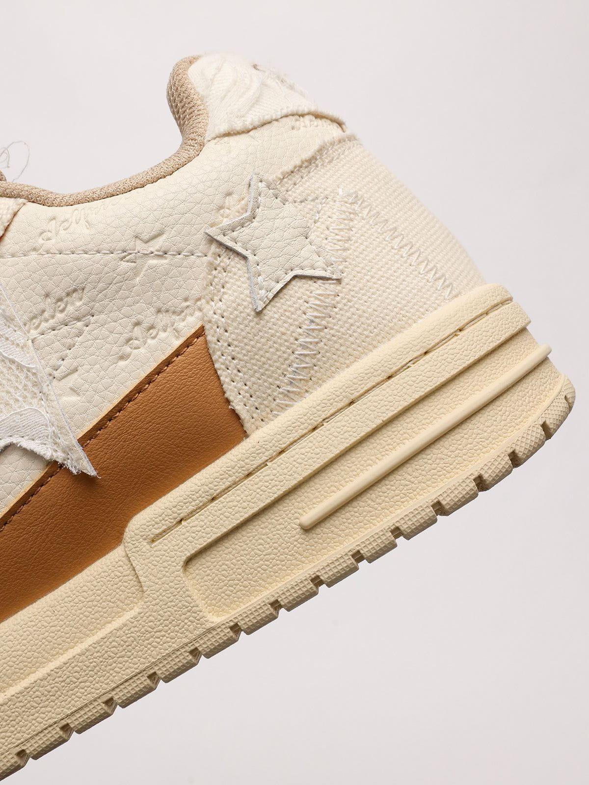 StarryClimb Applique Embroidery Star Skate Shoes Product Image