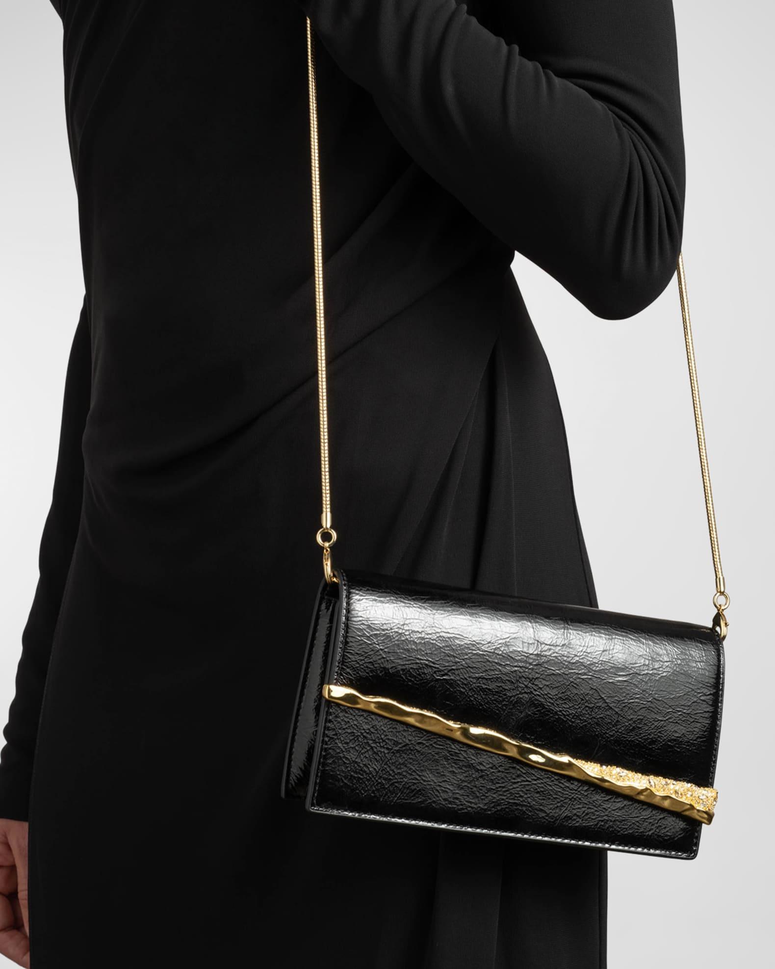 Angular Convertible Patent Crossbody Bag Product Image