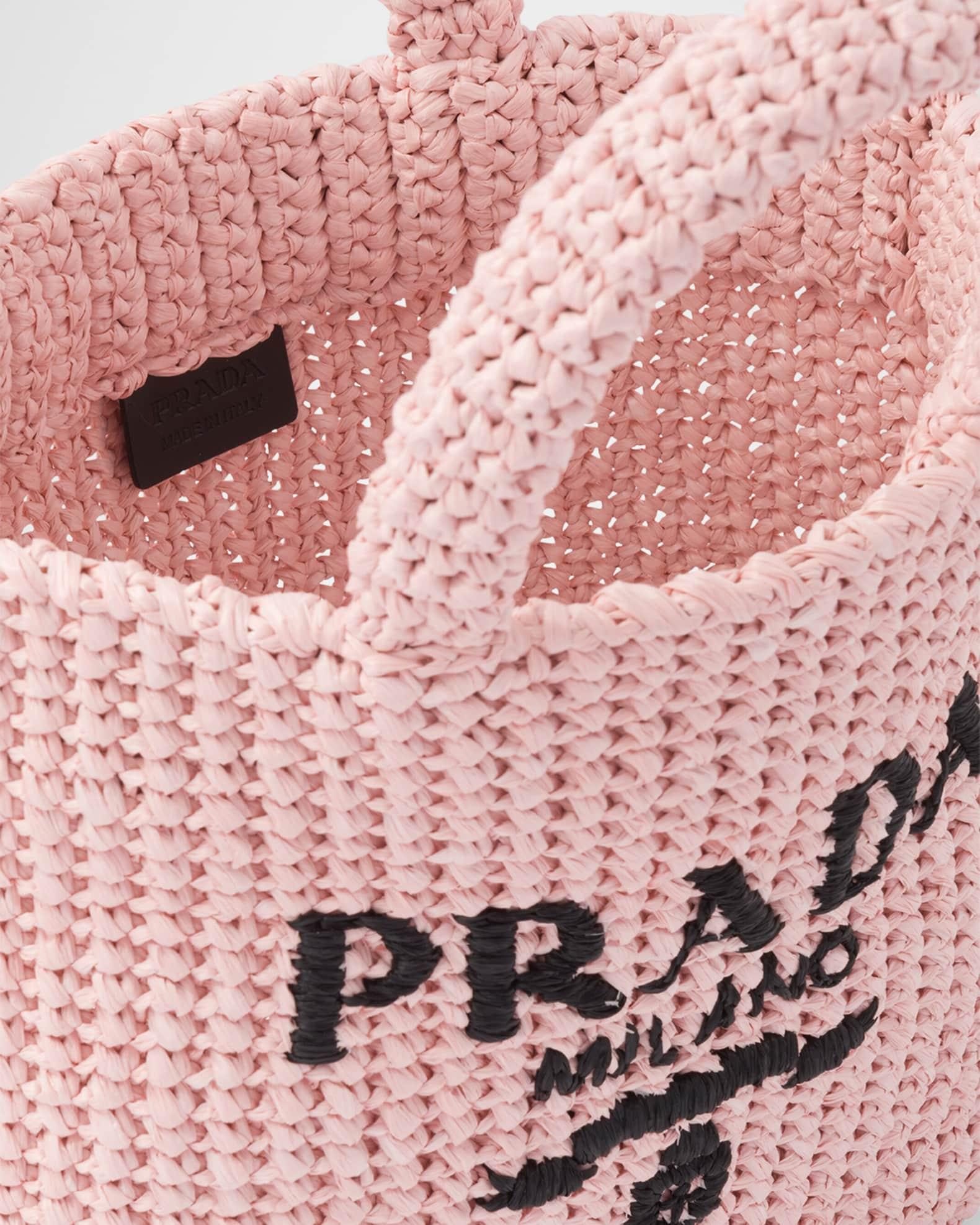 Small Embroidered Crochet Tote Bag Product Image