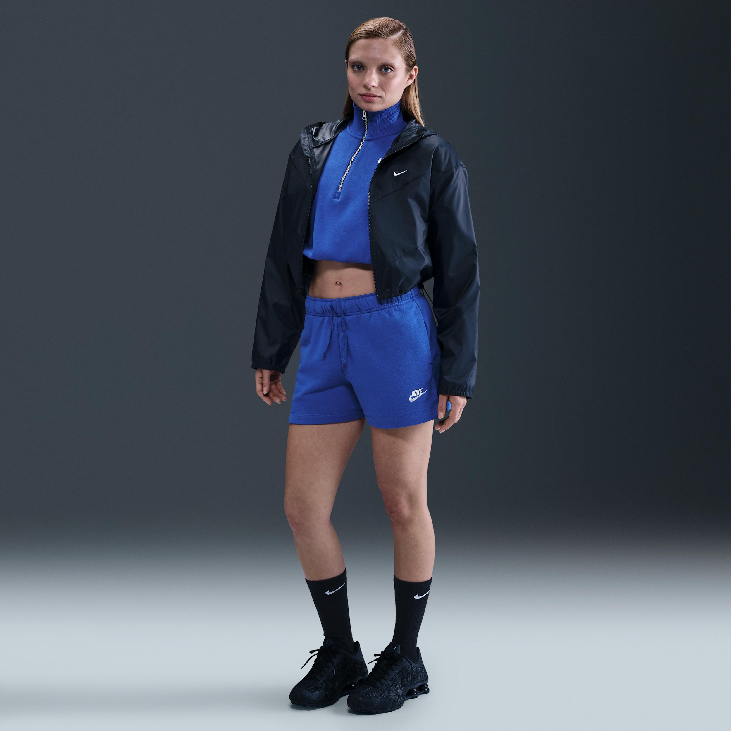 Womens Nike Sportswear Club Fleece Mid-Rise Shorts | DQ5802-480 Product Image