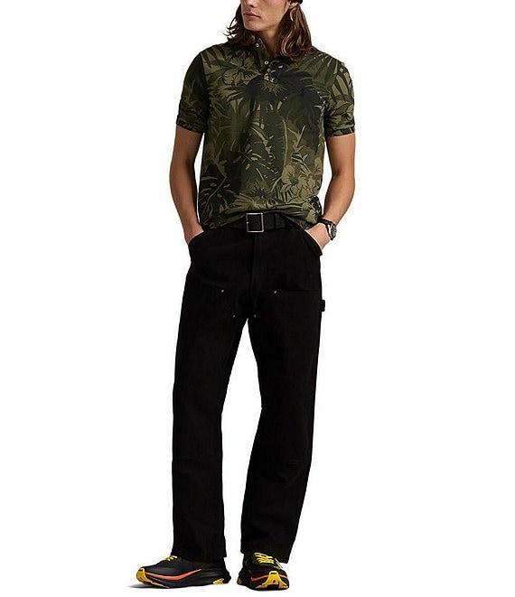 Polo Ralph Lauren Classic Fit Palm-Camo Mesh Short Sleeve Polo Shirt Product Image