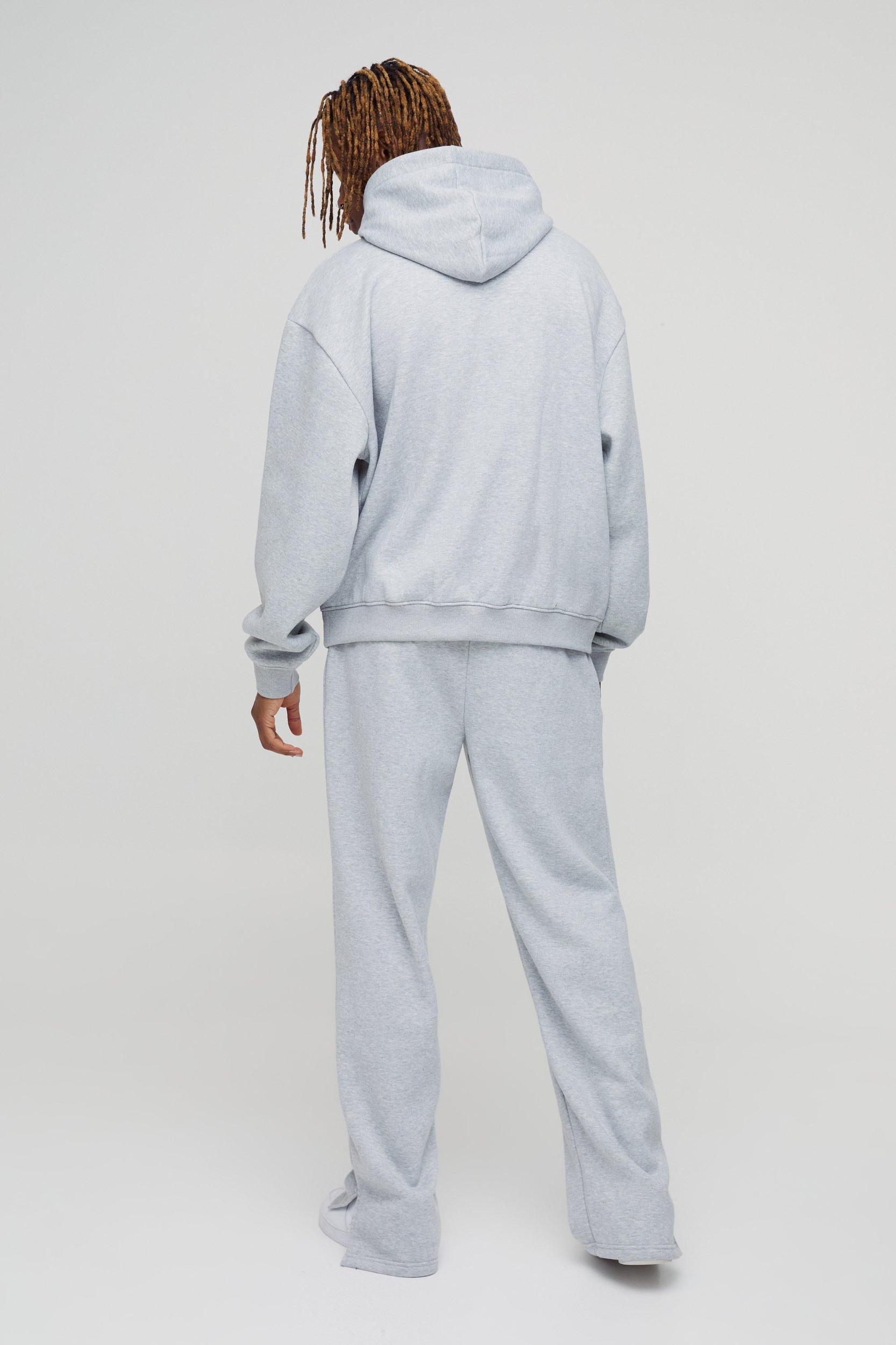 Tall Oversized Boxy Split Hem Homme Tracksuit | boohooMAN USA Product Image