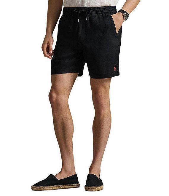 Polo Ralph Lauren Linen Polo Prepster 6#double; Inseam Shorts Product Image