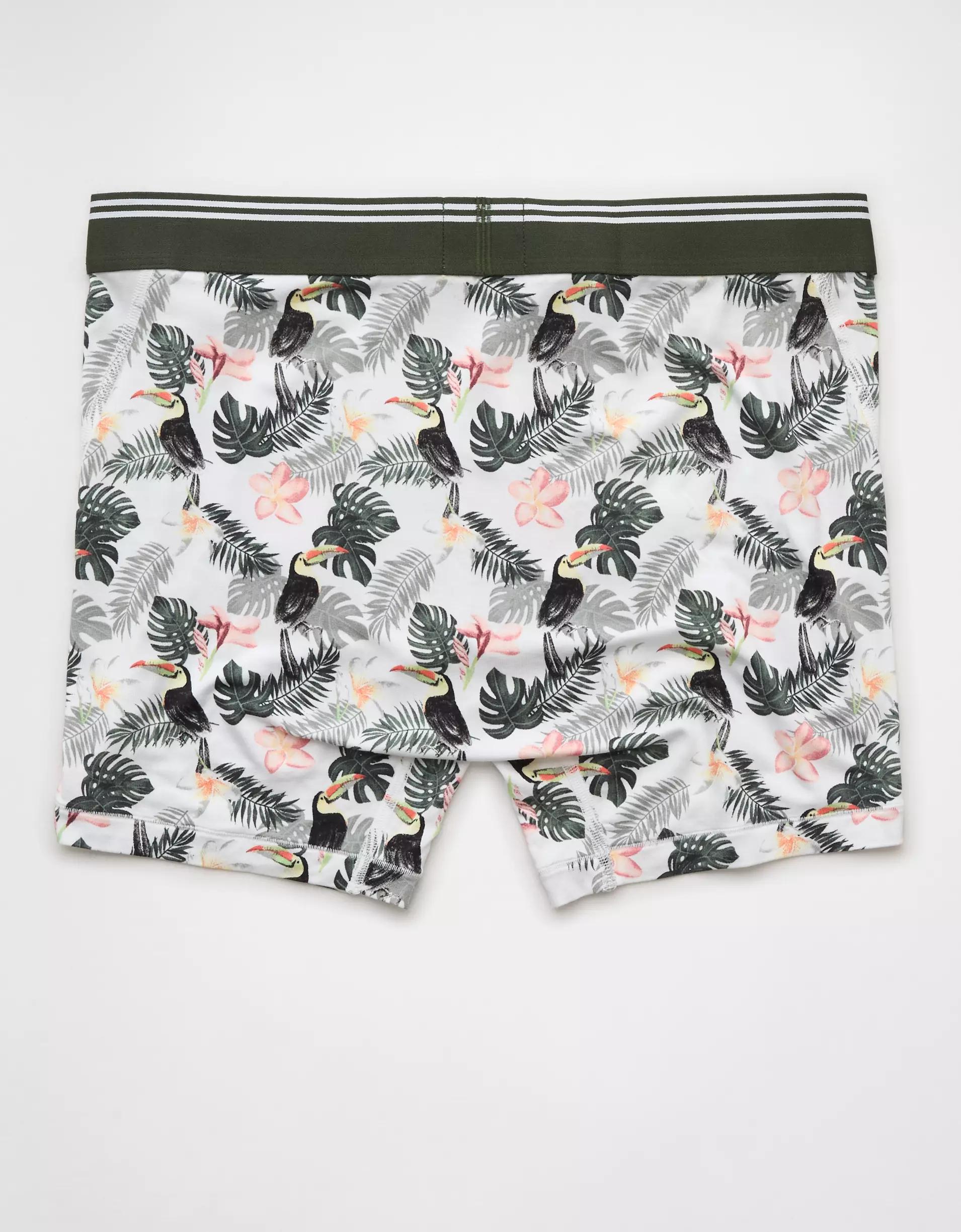 AEO Men's Tropical Toucan 4.5" Ultra Soft Boxer Brief Product Image