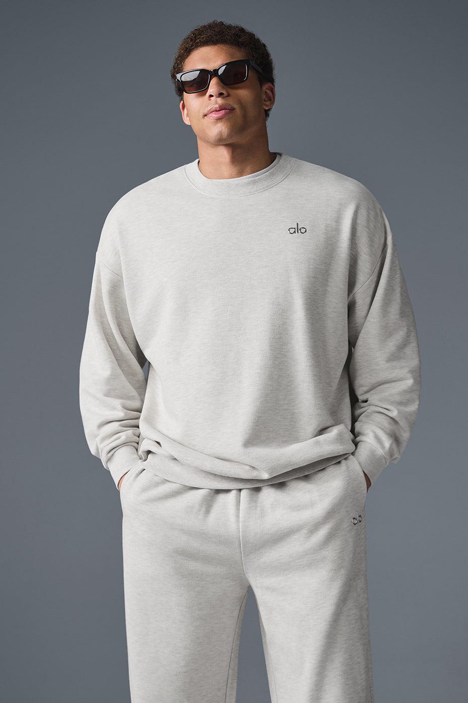 Accolade Crew Neck Pullover - White Heather Product Image