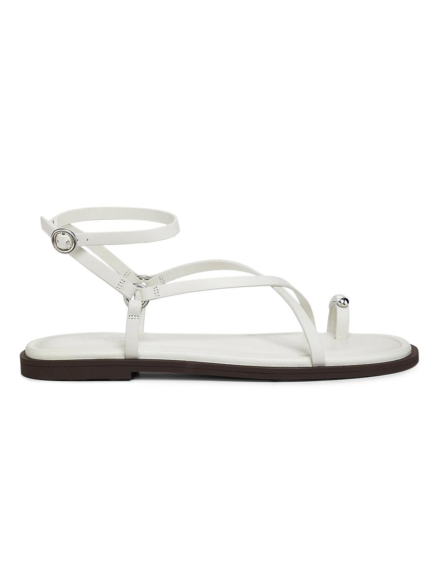Womens Geo Strappy Leather Sandals Product Image