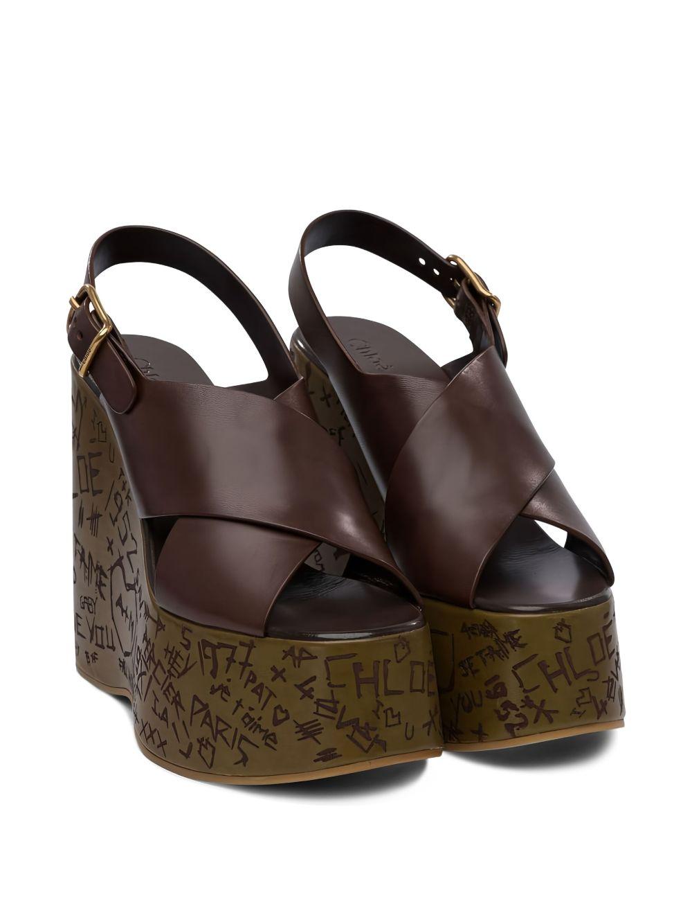 crossover wedge sandals Product Image