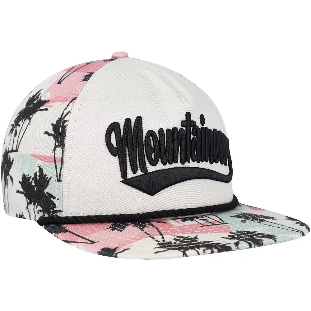 Men's New Era Cream West Virginia Mountaineers High Tide Golfer Snapback Hat, Beige Product Image