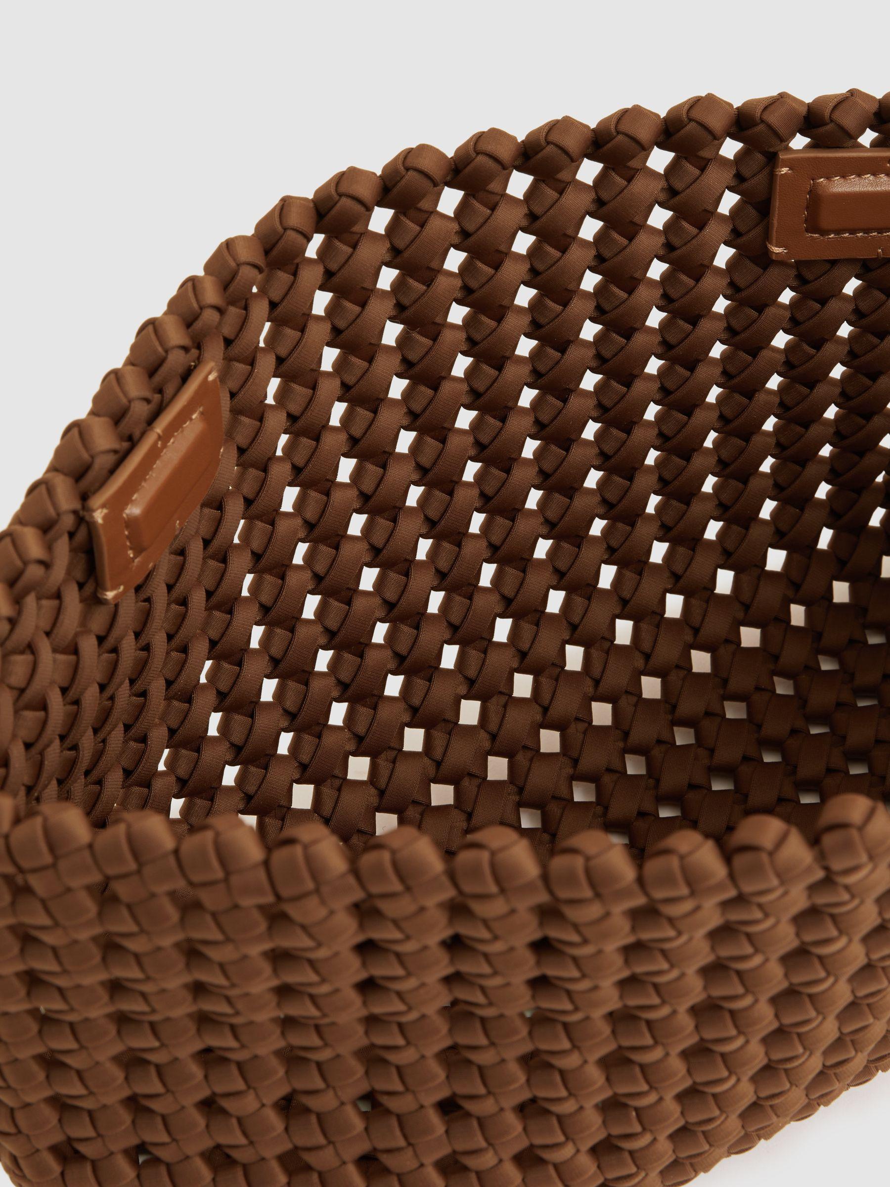 Woven Clutch Bag in Tan Product Image