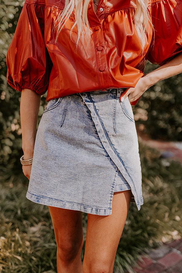 The Evelyn High Waist Asymmetrical Skort Product Image