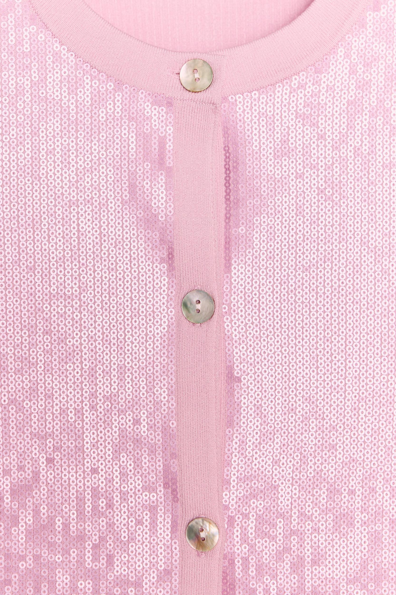 KNIT CARDIGAN WITH SEQUINS Product Image