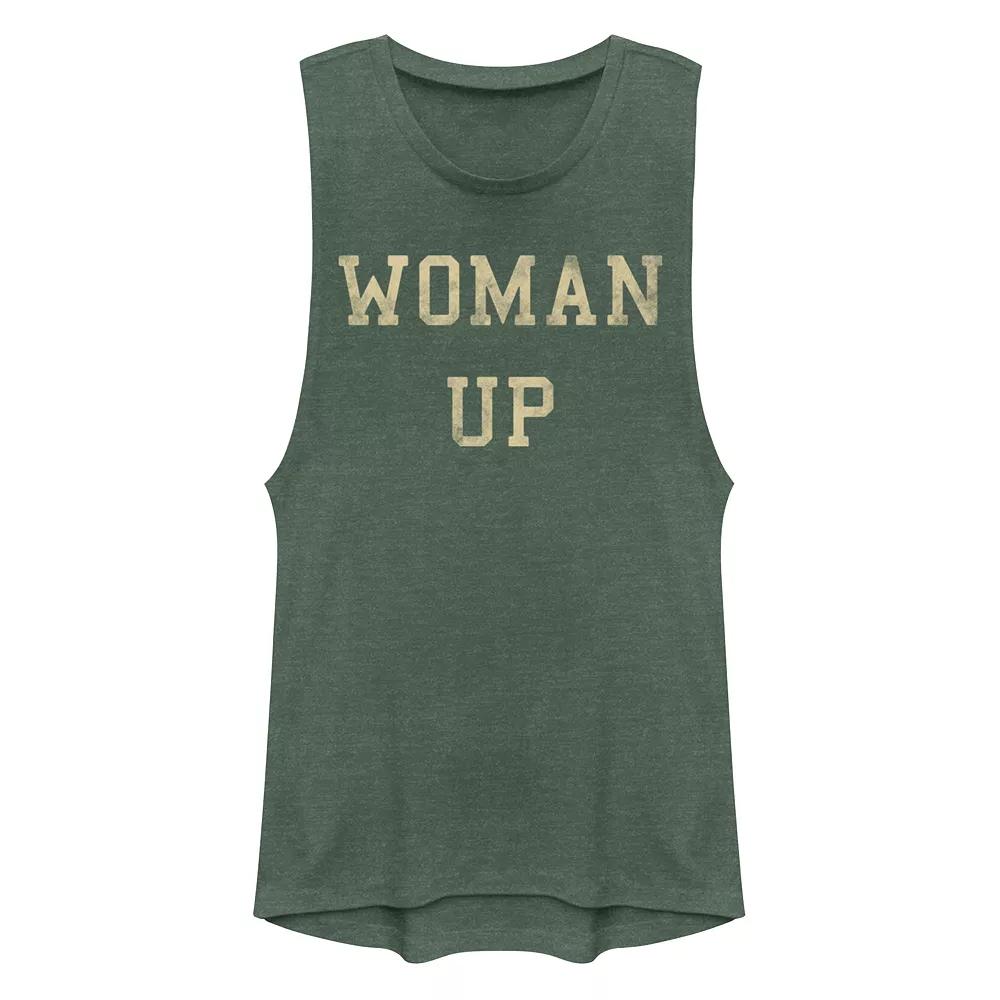 Juniors' Woman Up Muscle Tank Top, Girl's,  Product Image