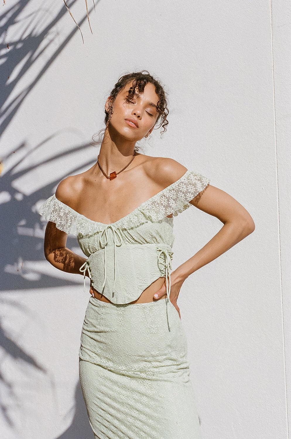 Josa Lace Up Top Product Image