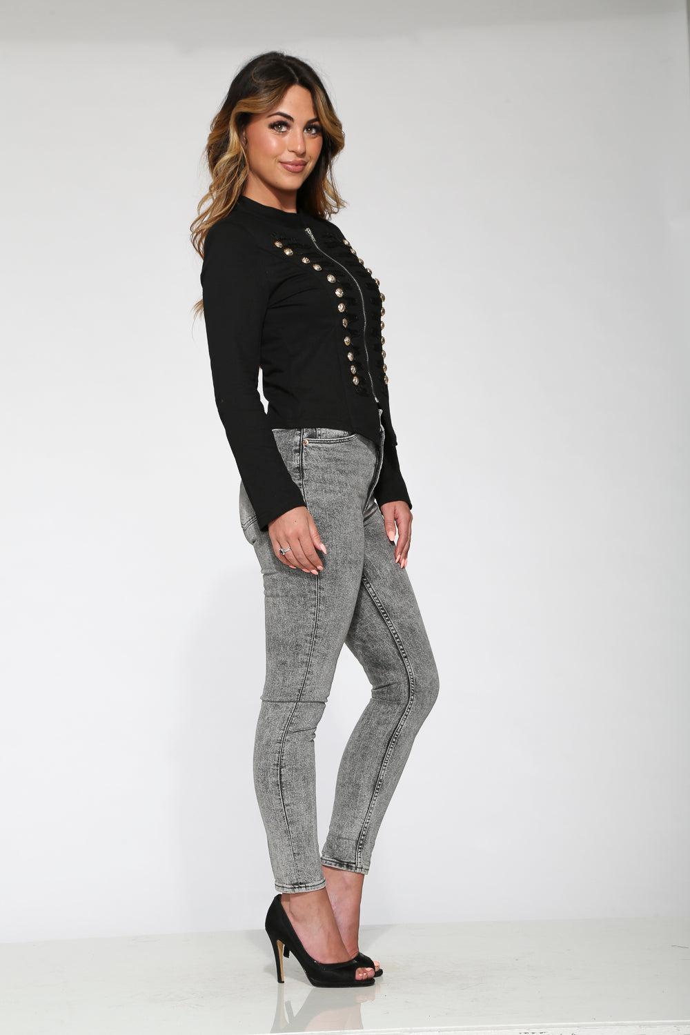 Black Military Jacket Product Image