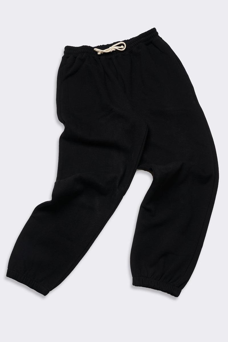 Men's Organic Heavyweight Fleece Sweatpants in Black Product Image