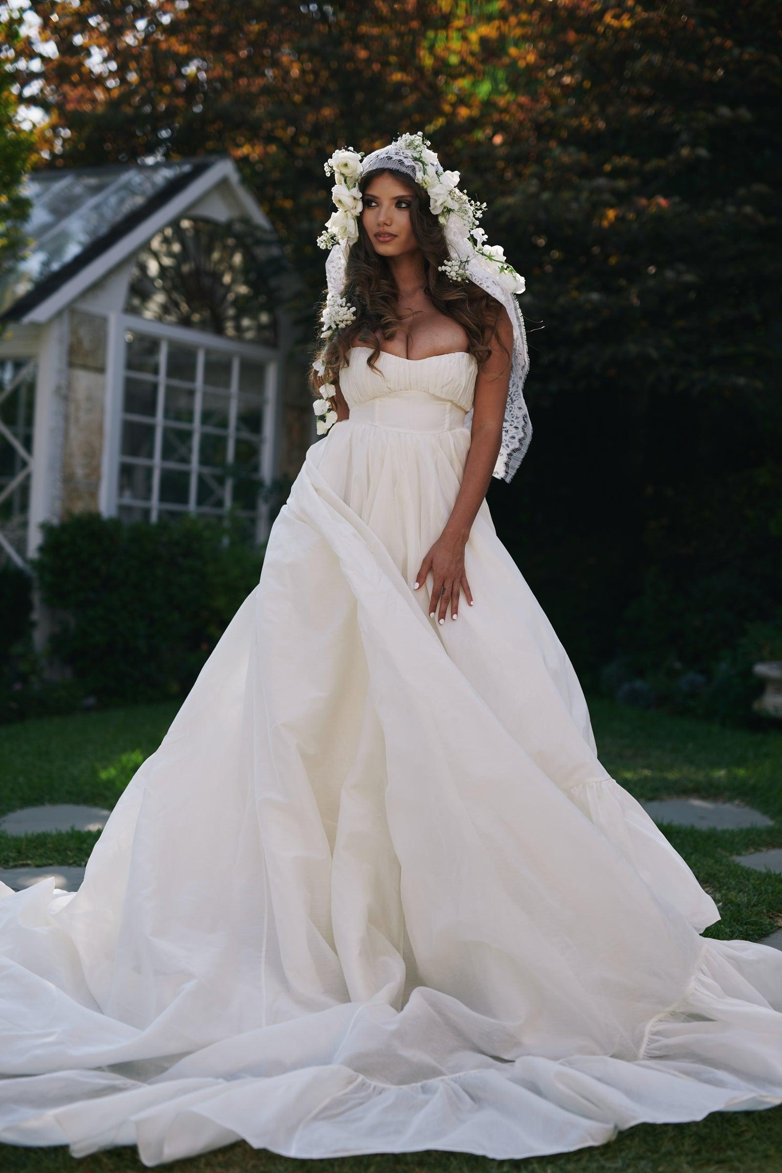 The Ivory Organdy Destination Gown Product Image