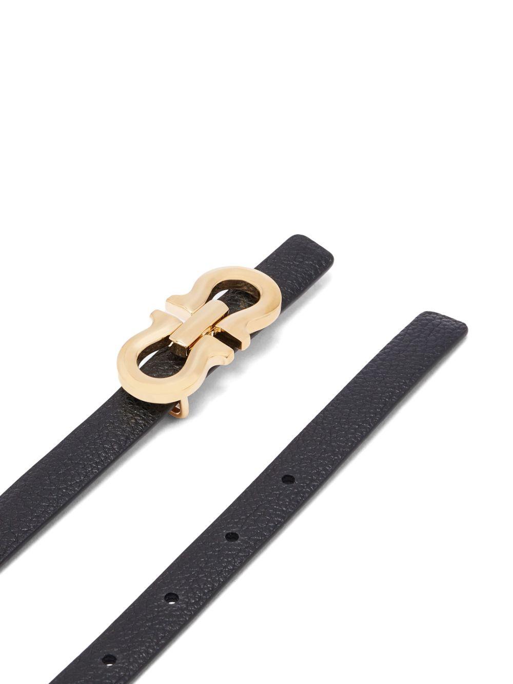 Gancini leather belt  Product Image