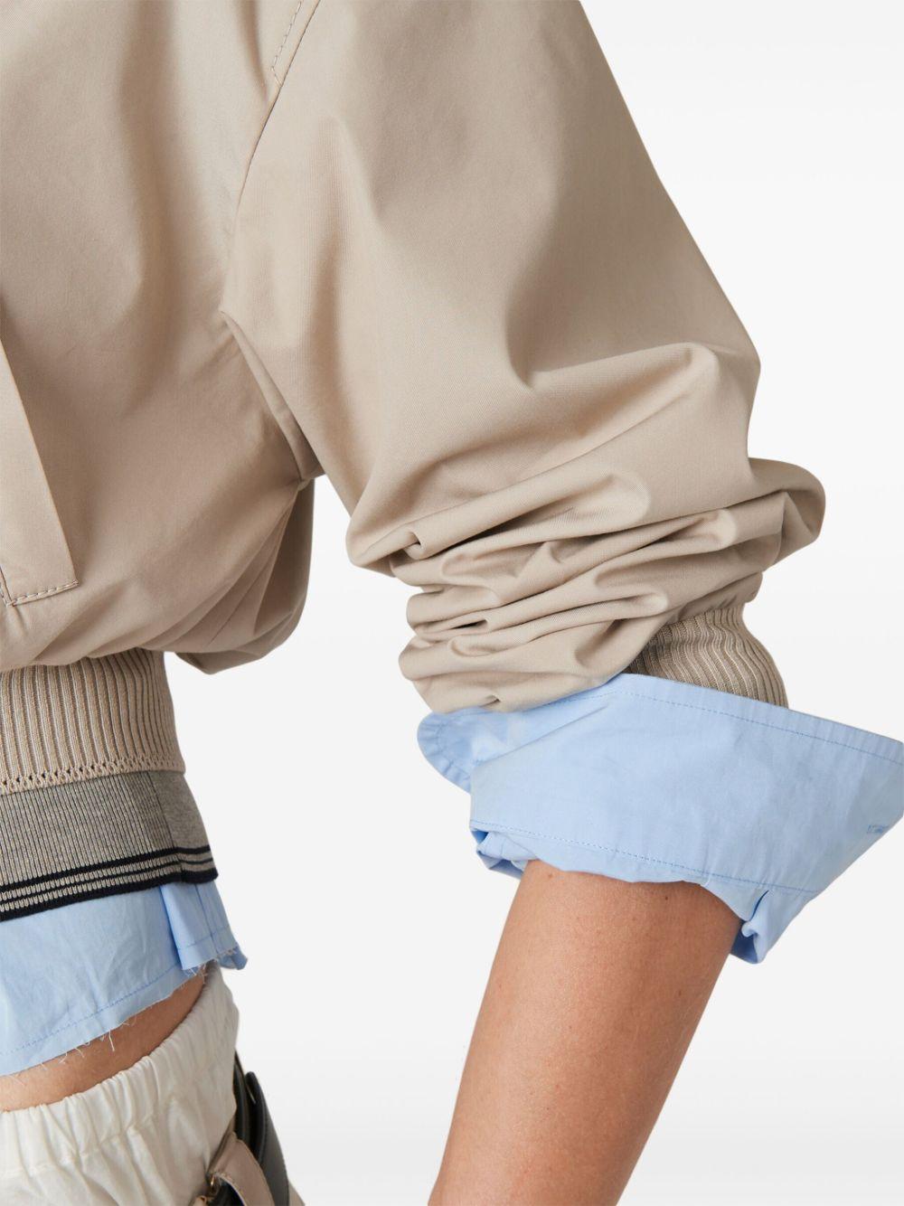 Panama cropped bomber jacket Product Image