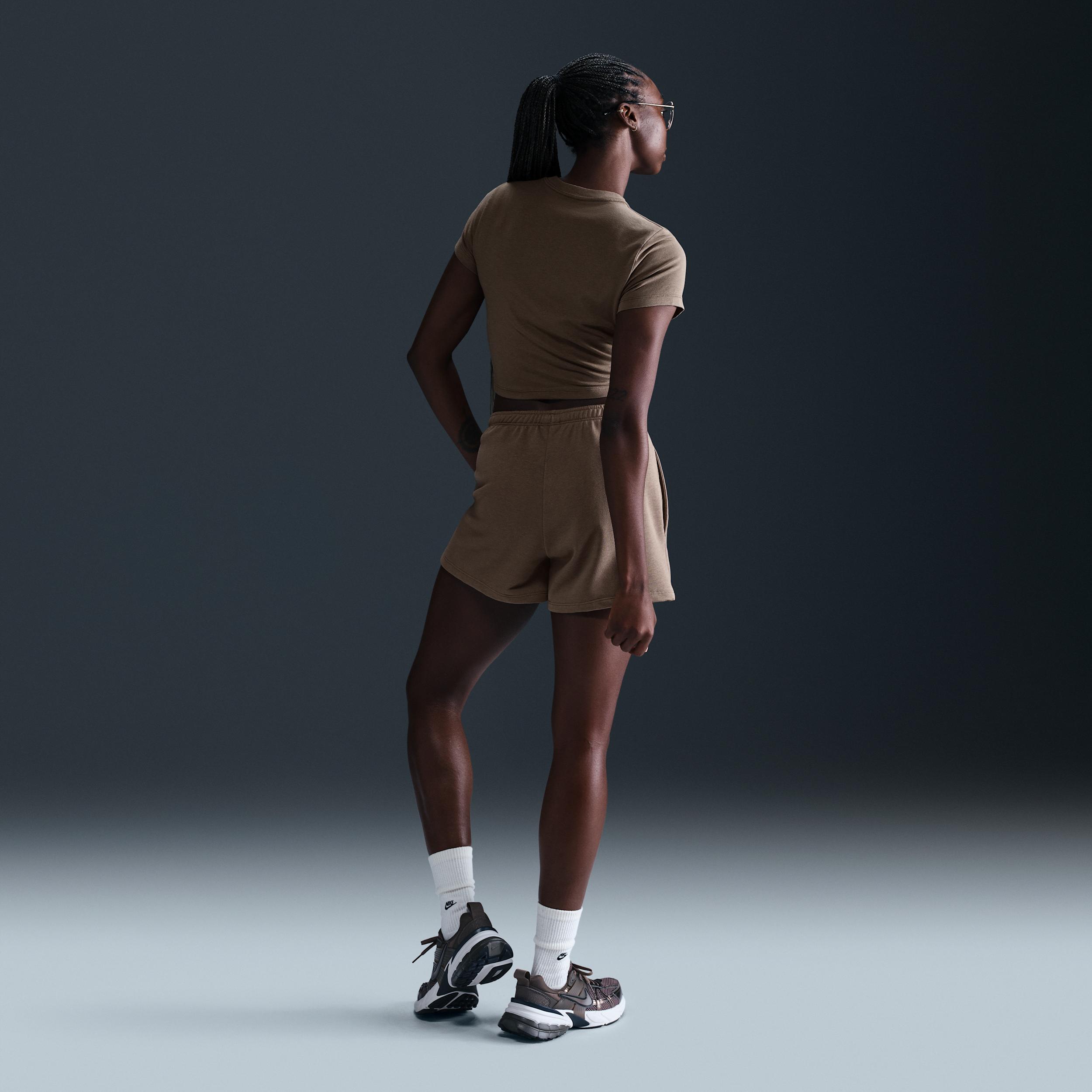 Womens Nike Sportswear Chill Knit Cropped T-Shirt | HF9538-423 Product Image