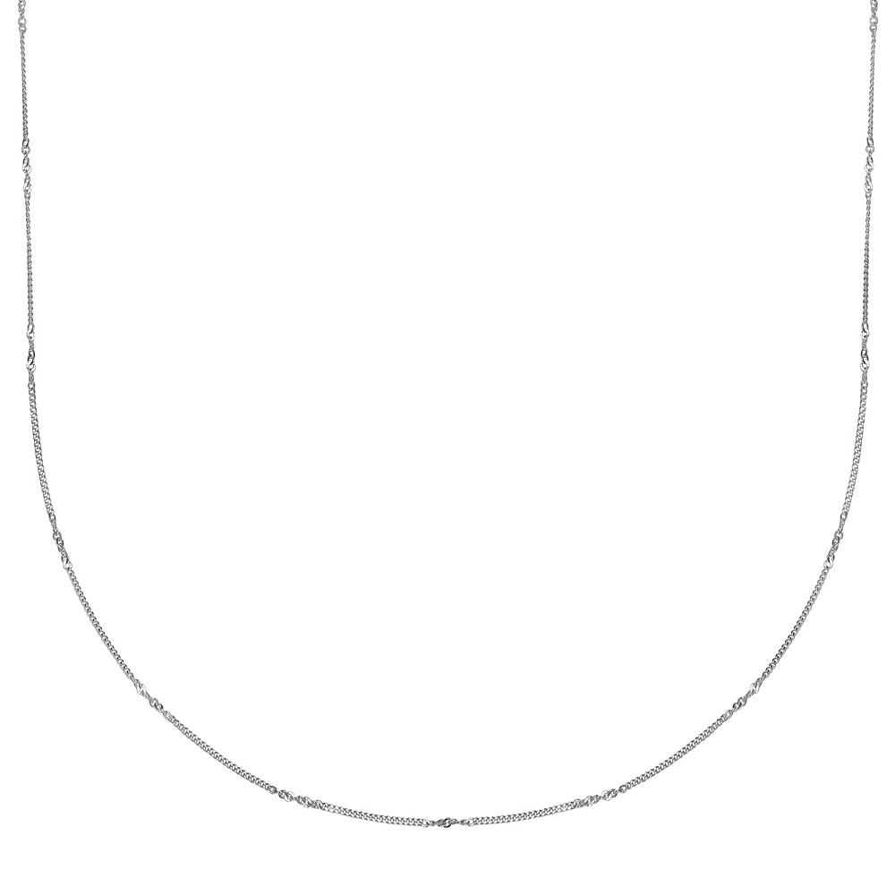 PRIMROSE Sterling Silver Flat Curb Chain Necklace, Women's, Size: 18" Product Image