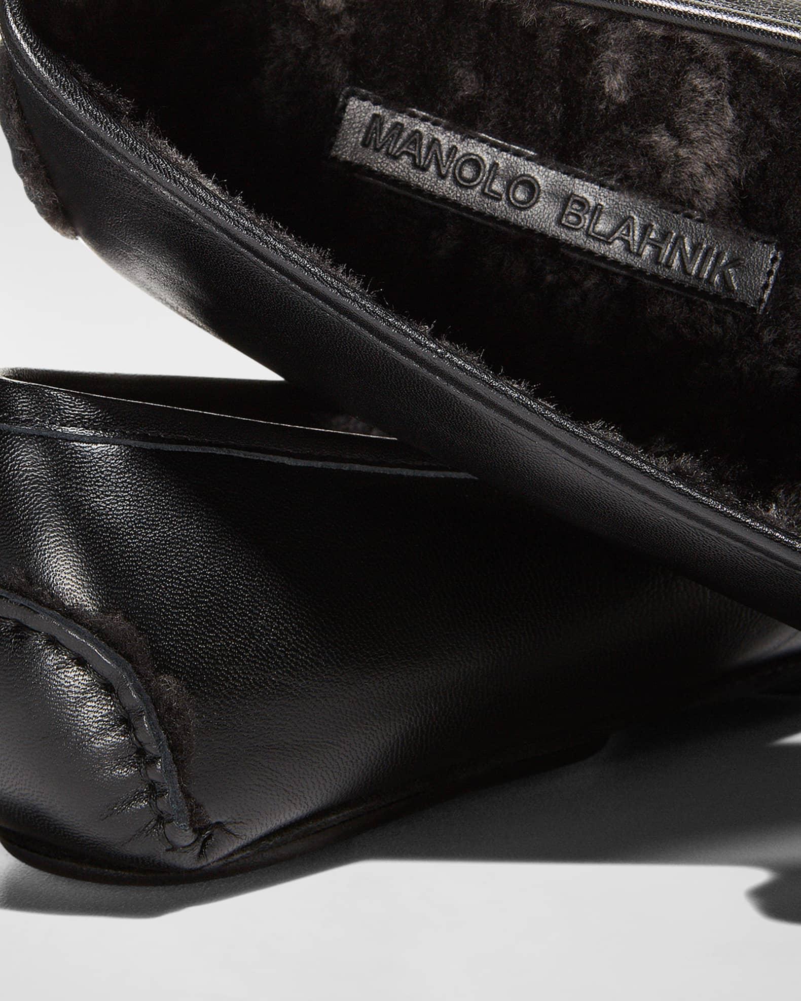 Men's Mayfair Mix-Leather Shearling-Lined Loafers Product Image