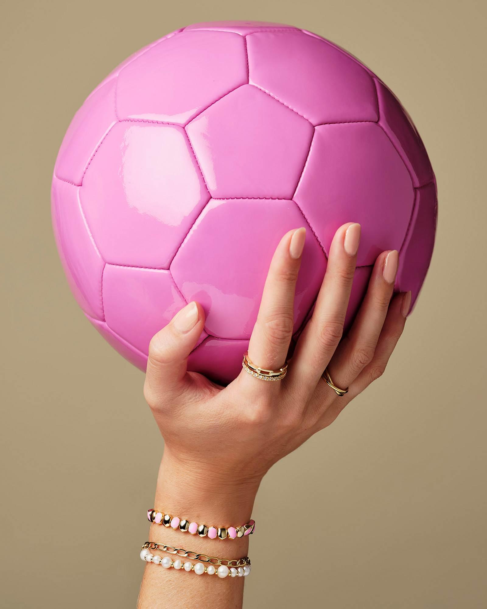 Daphne Enamel Gold Stretch Bracelet Product Image