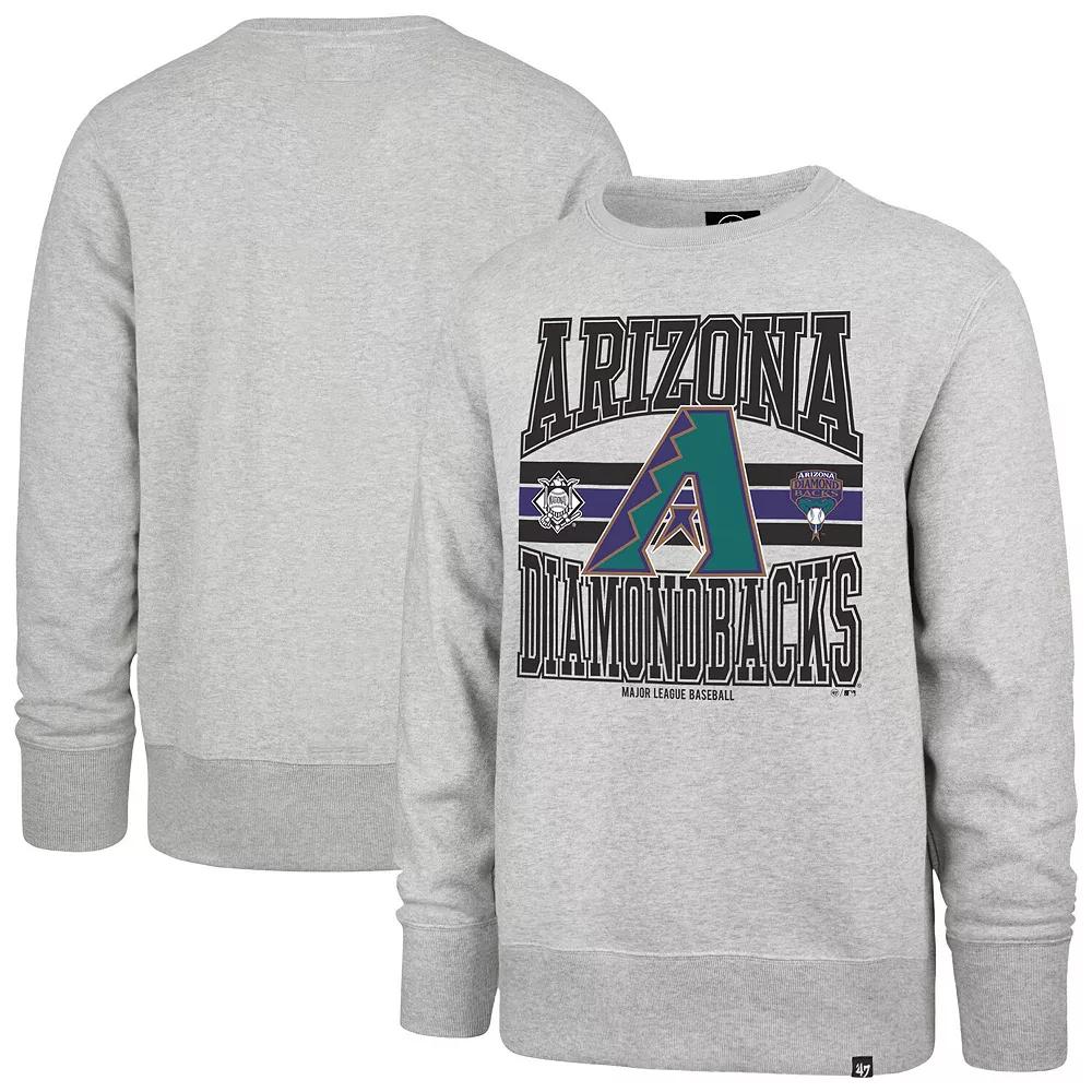 Men's '47 Gray Arizona Diamondbacks Letters Headline Pullover Sweatshirt,  Product Image