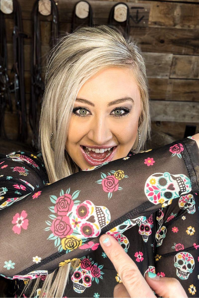 Sterling Kreek Life Is Brief Mesh Top Product Image