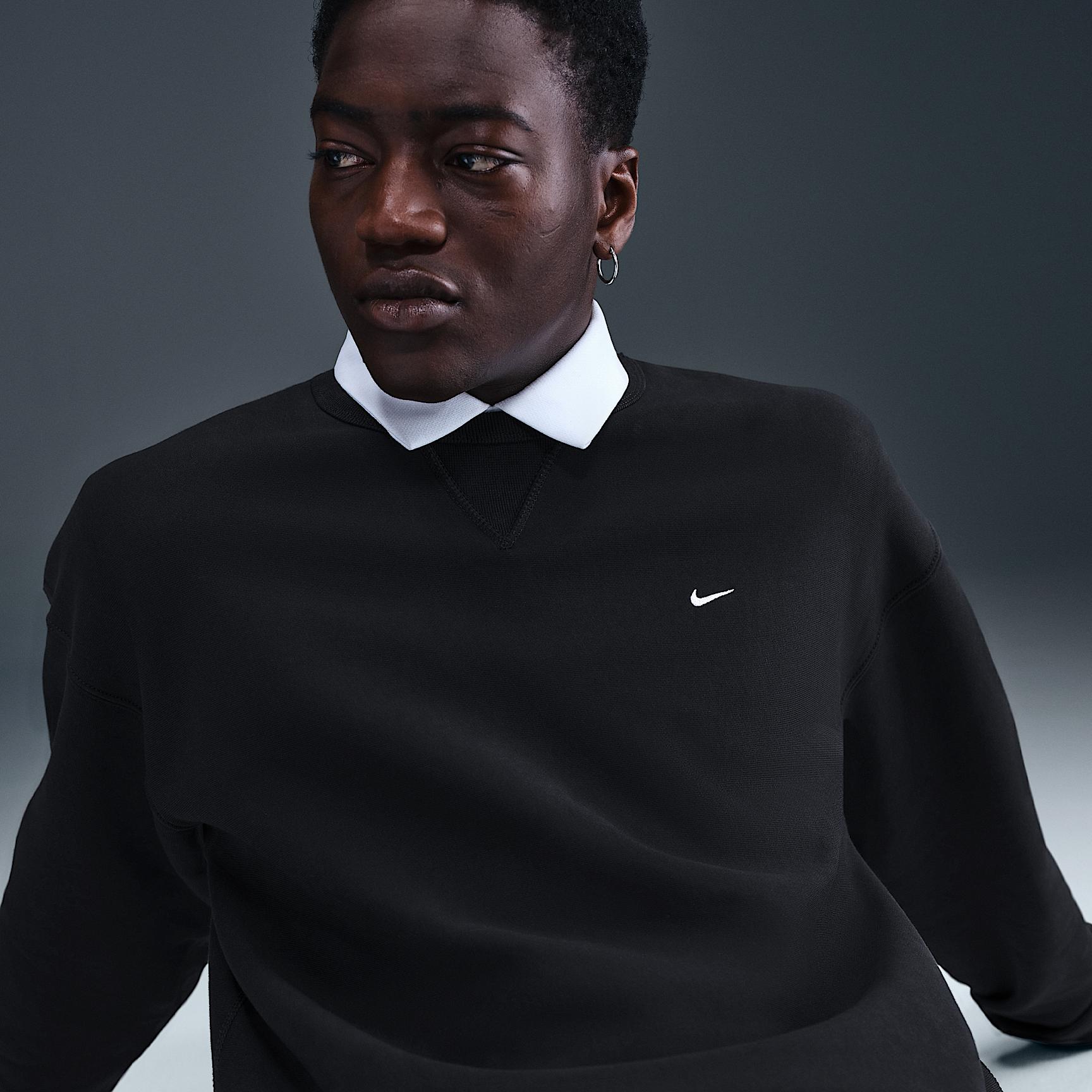Nike Mens Solo Swoosh Fleece Crew | HV1086-010 Product Image