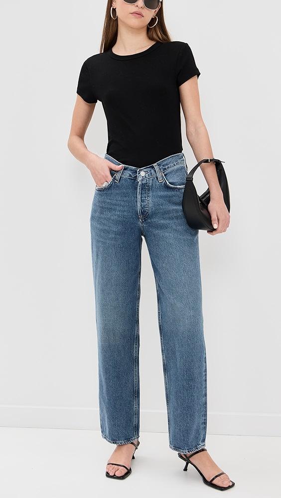 AGOLDE V Waist Baggy Jeans | Shopbop Product Image